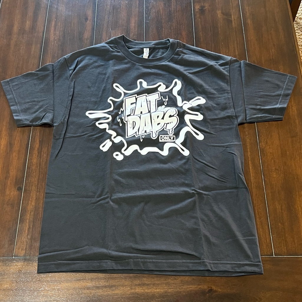 Brand New Fat Dab Extracts BlackWhite 420710 Tee Shirt Size Mens Large